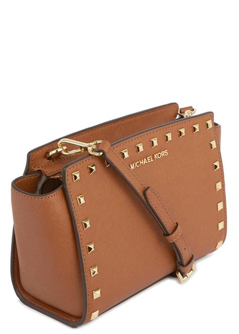 michael kors selma tan small crossbody bag|Michael Kors selma medium.